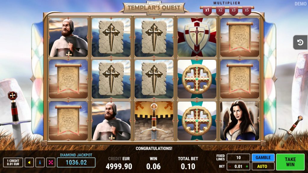 Templar's Quest Slot Igra