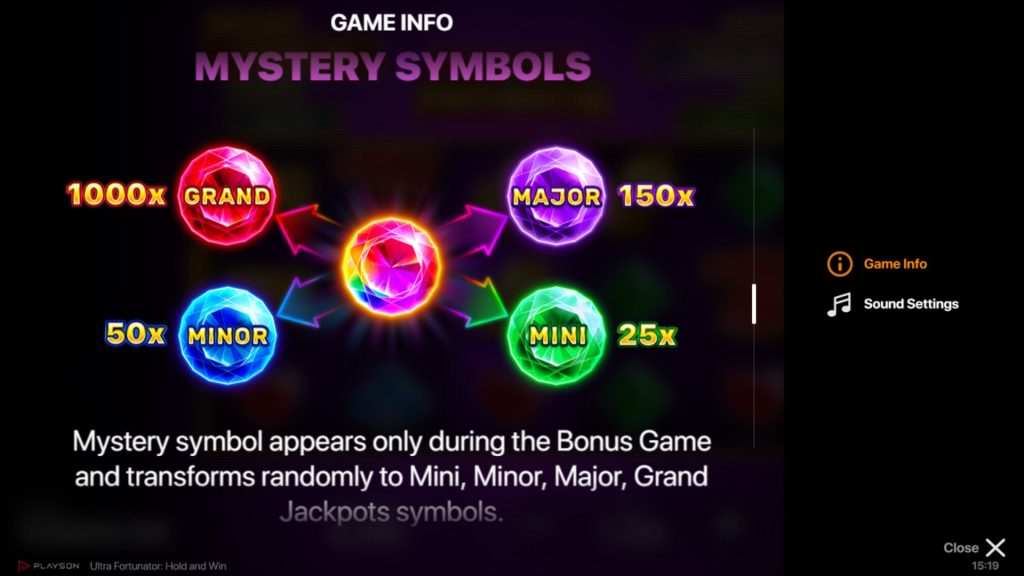 Ultra Fortunator: Hold & Win Slot Mystery Symbols