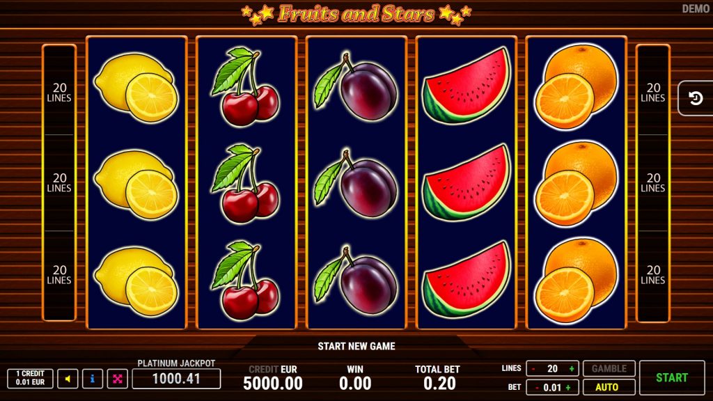 Fruits and Stars Slot Game