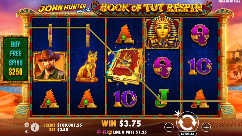 John Hunter and the Book of Tut Slot
