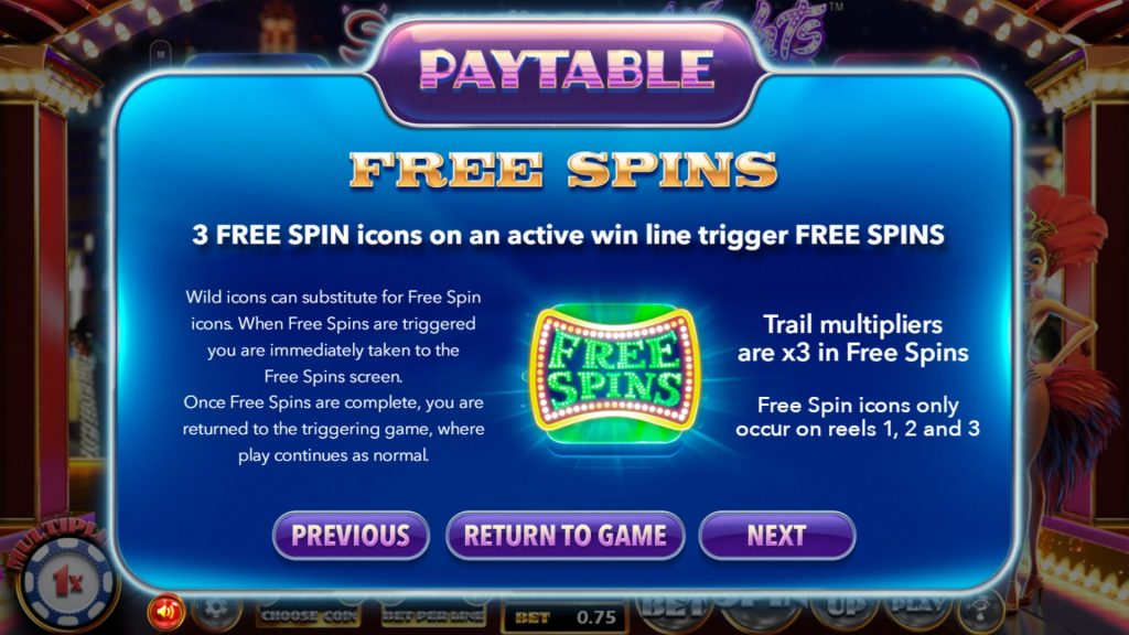 Sin City Nights Free Spins