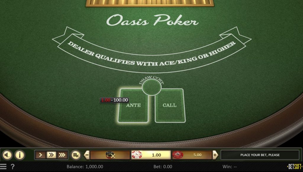 Oasis Poker (Betsoft)