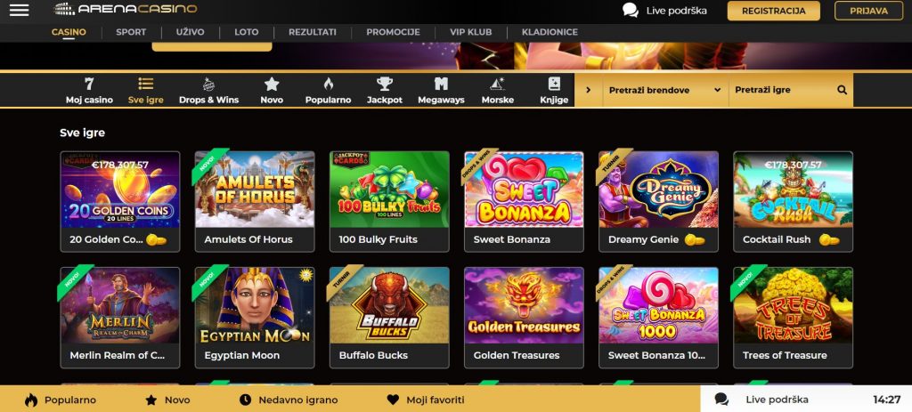 Arena Casino Games